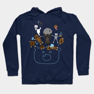 Crazy MonkeyTeddyBears Hoodie